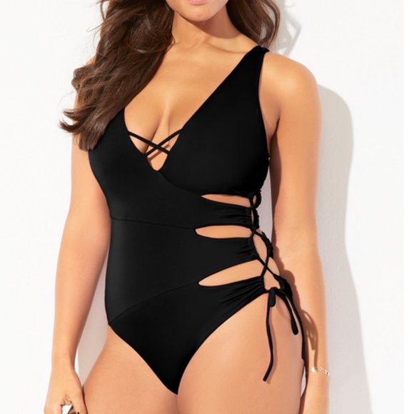 Swimsuits For All Other - Nwt Plunge Cutout Sexy Peekaboo One Piece Swimsuits For All 14